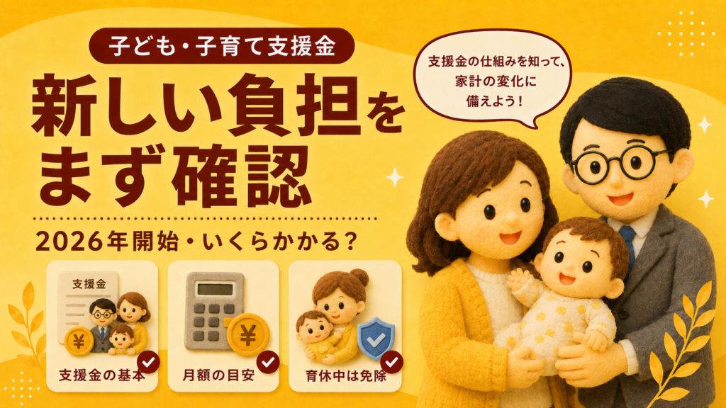 2026年開始|子ども・子育て支援金はいくら?