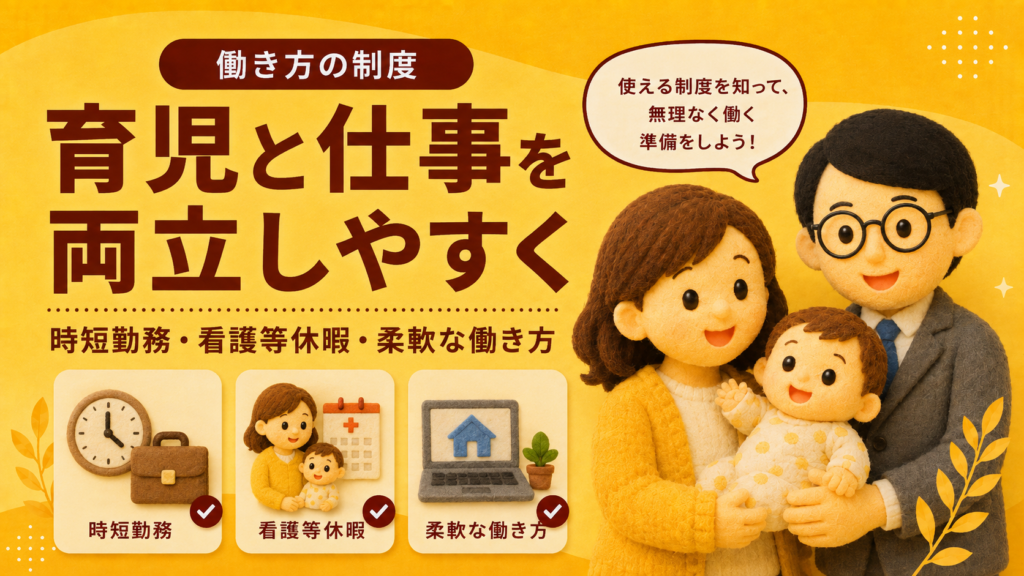 育児中に選べる働き方の制度