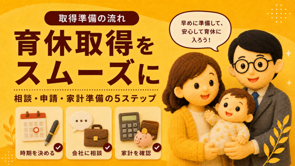 育休をスムーズに取得する5つのステップ