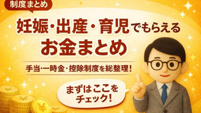 妊娠・出産・育児でもらえるお金まとめ｜手当・一時金・控除制度を総整理！