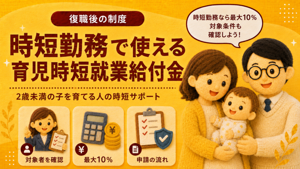 【復職後】育児時短就業給付金