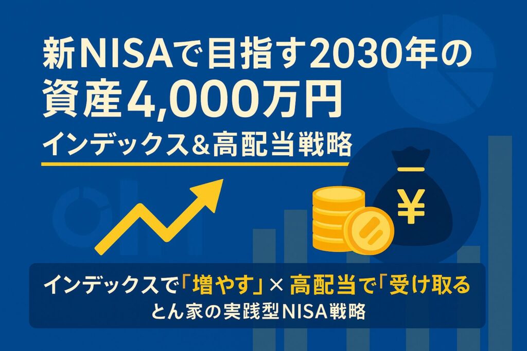 新NISAで目指す2030年の資産4,000万円｜インデックス&高配当戦略
