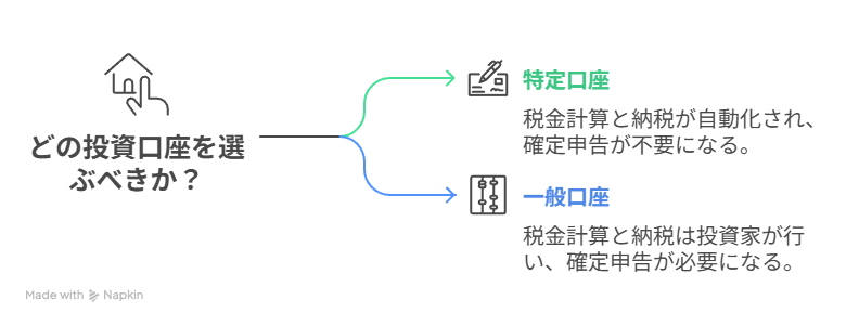 特定口座と一般口座の違い