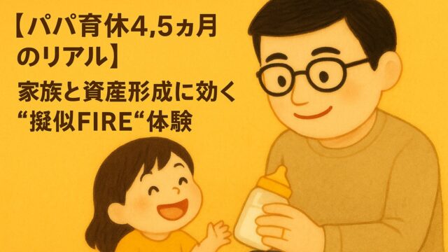 【パパ育休4.5ヶ月のリアル】家族と資産形成に効く"擬似FIRE"体験