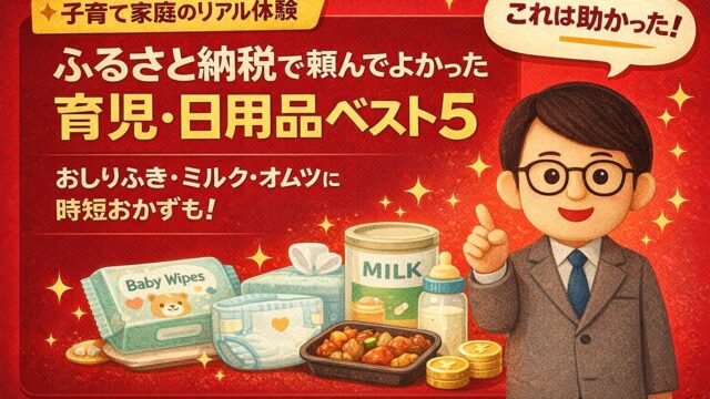 ふるさと納税で頼んでよかった育児・日用品ベスト5|おしりふき・ミルク・オムツに時短おかずも!