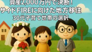 【資産2,000万円で決断】サイドFIREに向けた地方移住｜30代子育て世帯の選択