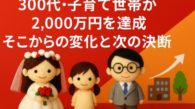 【30代・子育て世帯が2,000万円を達成】そこからの変化と次の決断