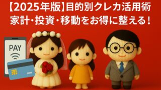 【2025年版】目的別クレカ活用術|家計・投資・移動をお得に整える！