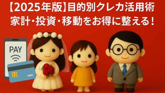 【2025年版】目的別クレカ活用術|家計・投資・移動をお得に整える！