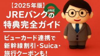 【2025年版】JREバンクの特典完全ガイド|ビューカード連携で新幹線割引・Suica・旅行クーポンも!