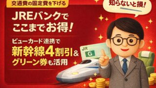 JREバンクでここまでお得！ビューカード連携で新幹線4割引＆グリーン券も活用