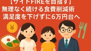 【サイドFIREを目指す】無理なく続ける食費削減術｜満足度を下げずに6万円台へ