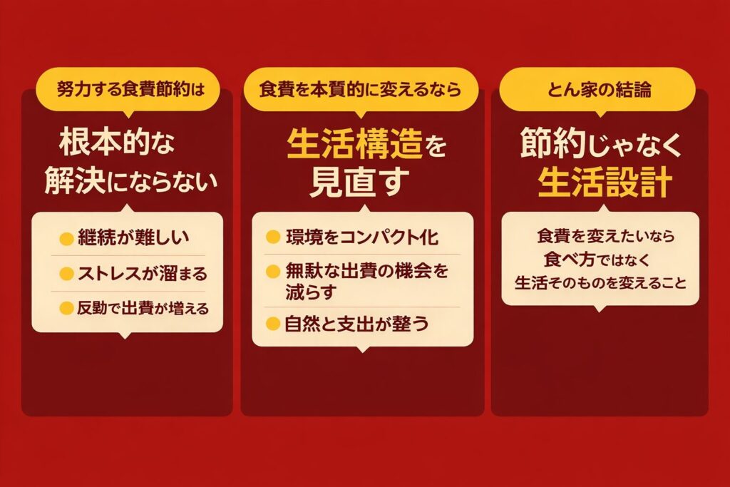 本質｜食費は「生活構造」で決まる