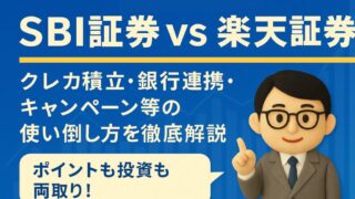 SBI証券 vs 楽天証券｜クレカ積立・銀行連携・キャンペーン等の使い倒し方を徹底解説