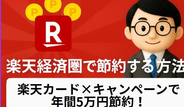 【2025年最新版】楽天ポイントを効率的に貯める方法｜楽天カード×経済圏で年間5万円節約！