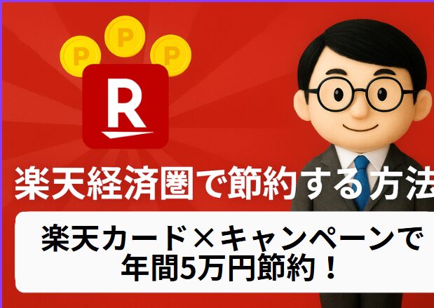 【2025年最新版】楽天ポイントを効率的に貯める方法｜楽天カード×経済圏で年間5万円節約！