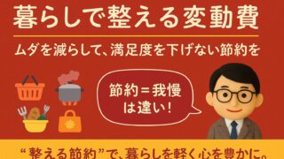 生活費の変動費ガイド|“習慣”を整えて月3万円のムダを減らす