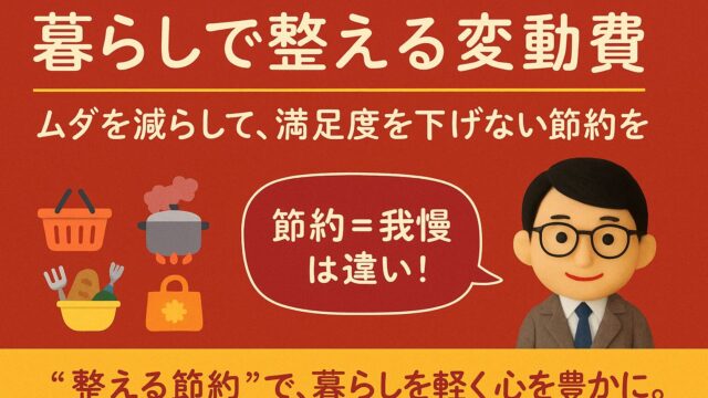 生活費の変動費ガイド|“習慣”を整えて月3万円のムダを減らす