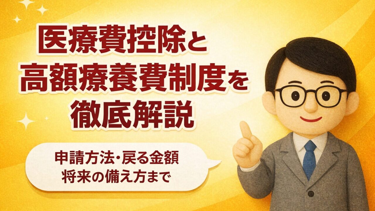 【2026年版】医療費控除と高額療養費制度を徹底解説｜申請方法・戻る金額・将来の備え方まで紹介