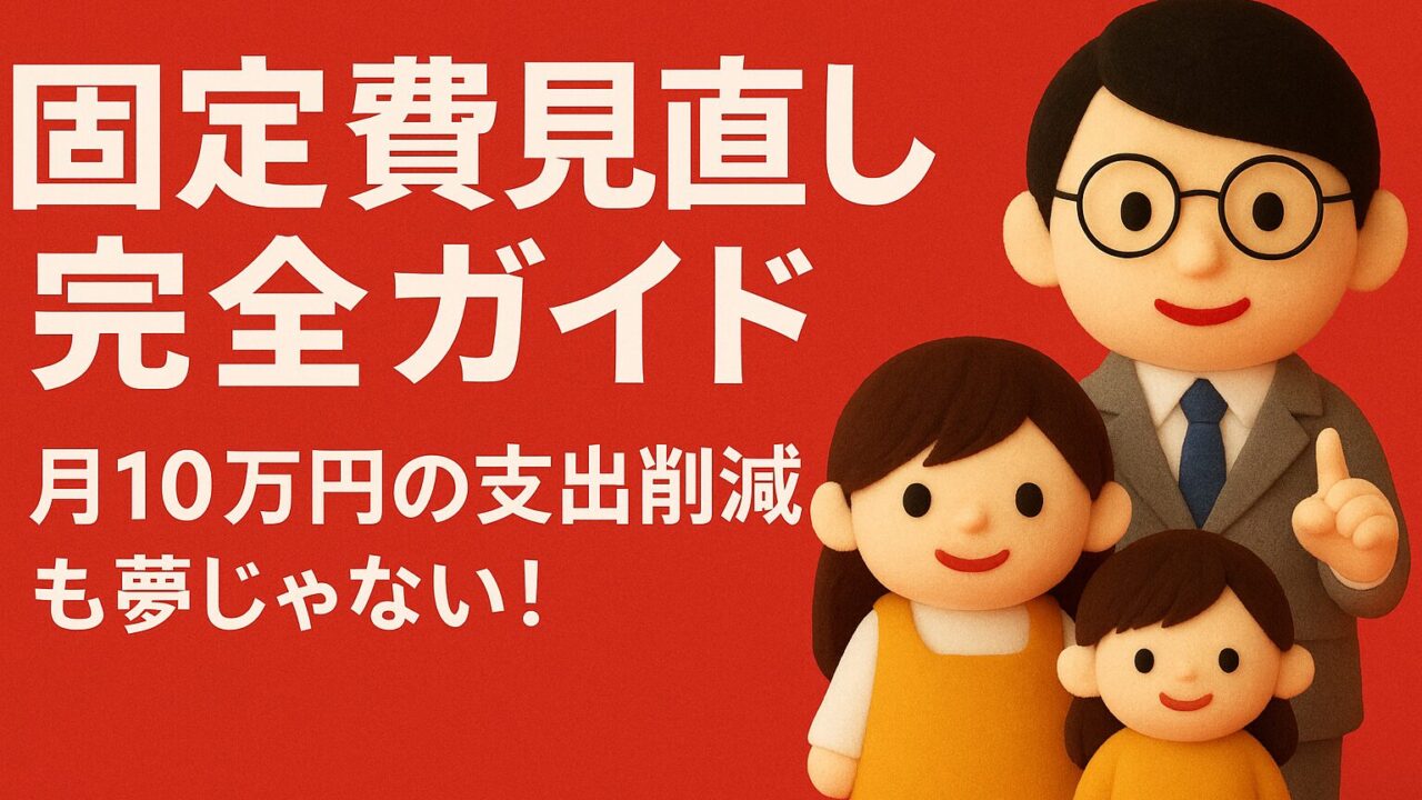 固定費見直し完全ガイド｜月10万円の支出削減も夢じゃない！