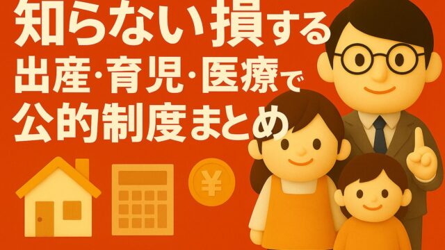 知らないと損する！出産・育児・医療・税制で使える公的制度まとめ