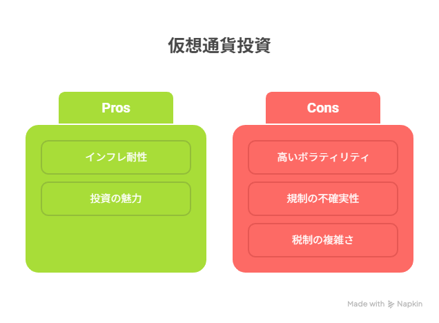 仮想通貨投資のプロコン