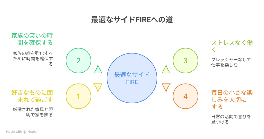 サイドFIREを通して実現するゴール