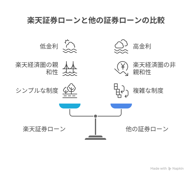 楽天証券ローンとた商品の比較