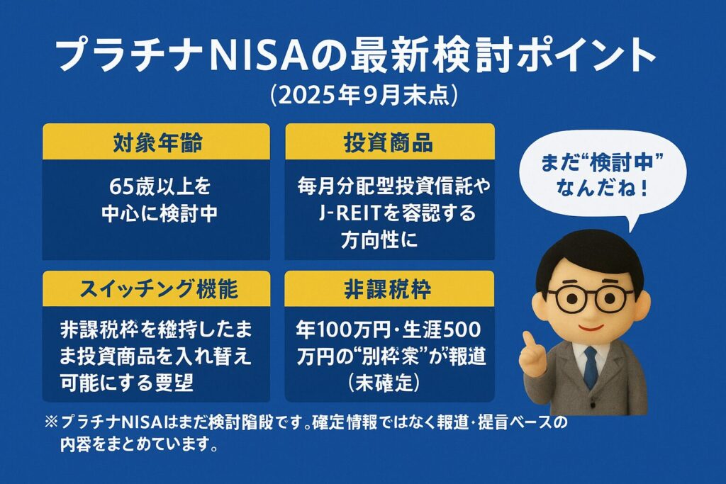 プラチナNISAの検討事項まとめ