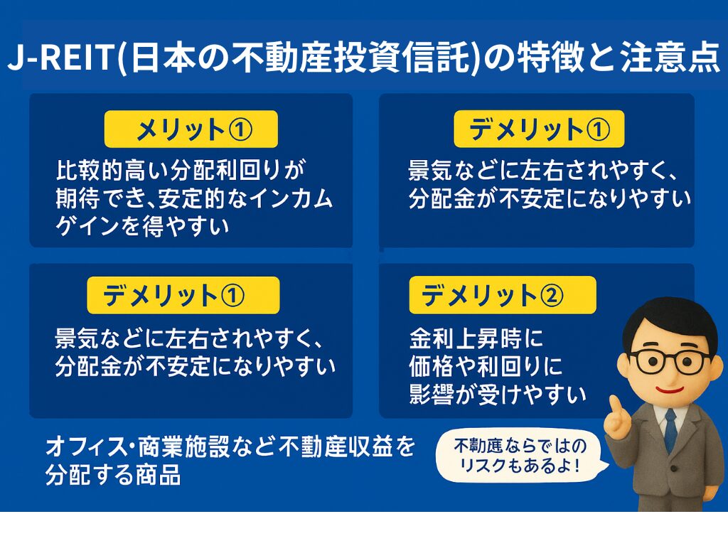 J-REIT（日本の不動産投資信託）の特徴と注意点