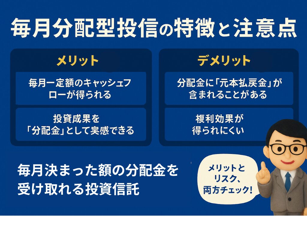 毎月分配型投信の特徴と注意点