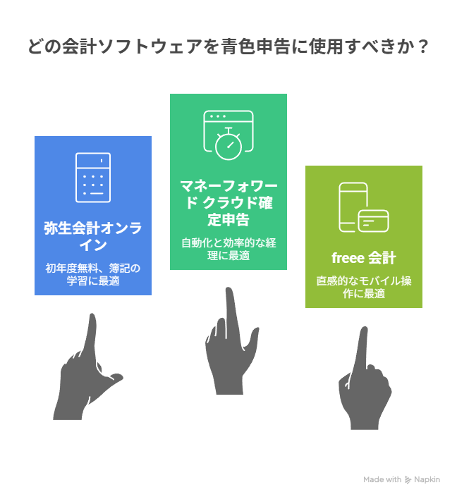各会計ソフトに向いている人