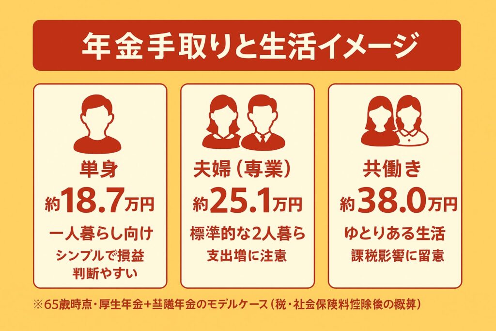 年金手取りイメージ