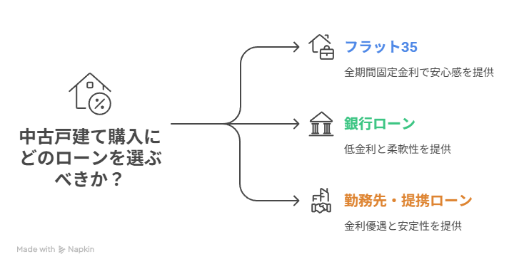 中古戸建てに強いローンの種類