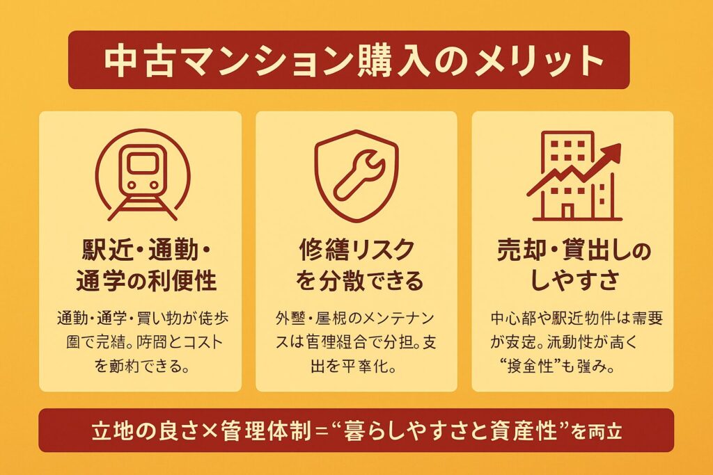中古マンション購入のメリット