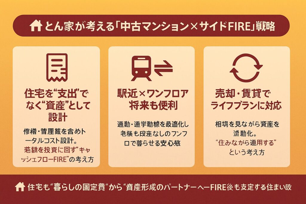 とん家が考える「中古マンション×サイドFIRE」戦略