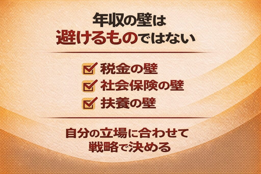 年収の壁は「超えるか・避けるか」を戦略で決める