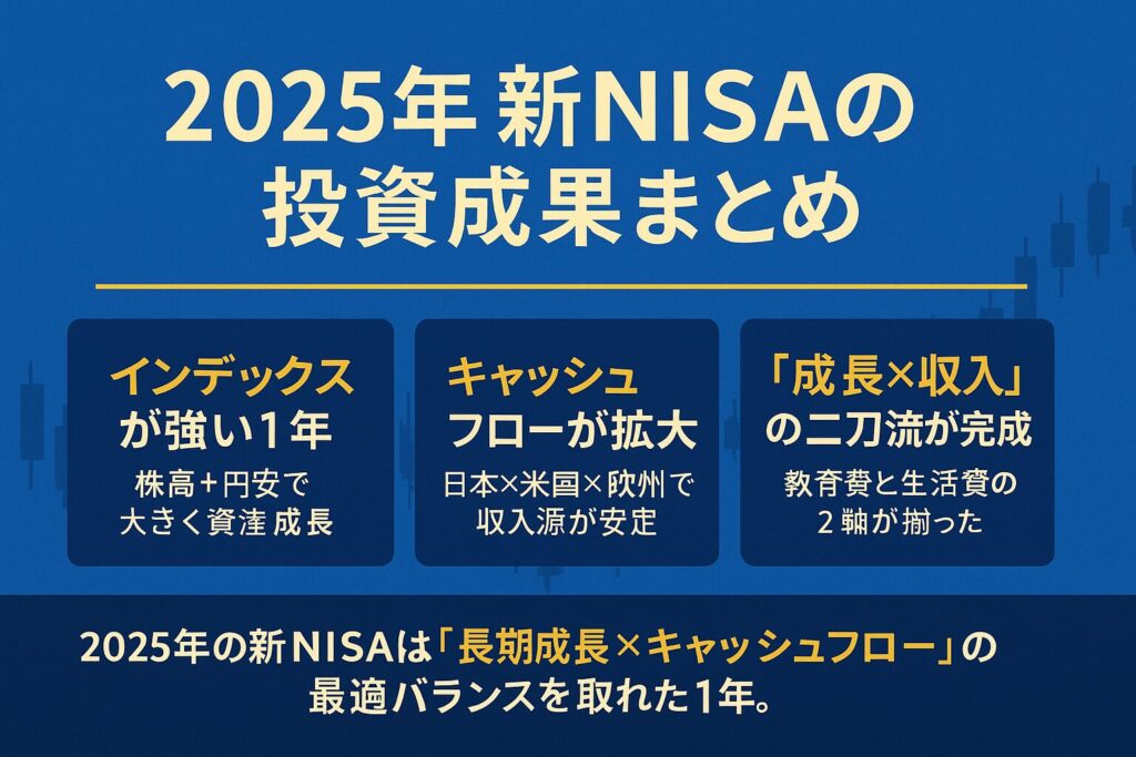 2025年の新NISA全体の投資成果まとめ