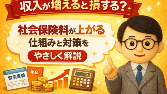 収入が増えると損する？社会保険料が上がる仕組みと対策をやさしく解説【2026年】