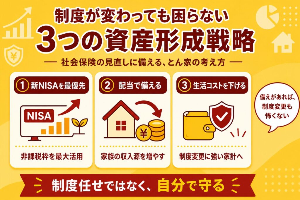 とん家の対策｜制度が変わっても困らない資産形成の考え方