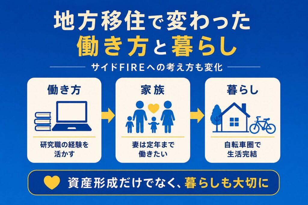 地方移住で変わった働き方と暮らし｜サイドFIREへの考え方も変化