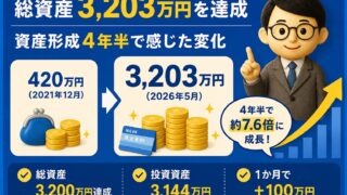 【2026年5月】投資3,000万円を突破|1か月で+100万円、投資と暮らしの変化