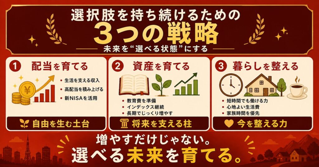 とん家の結論｜選択肢を持ち続けるための3つの戦略