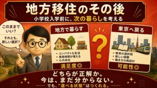 【地方移住のその後】小学校入学前に“東京に戻るか”本気で考えた