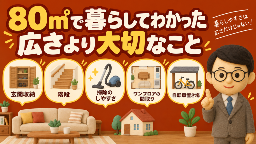 80㎡で暮らしてわかった「広さより大切なこと」